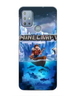 Чехол для Motorola MOTO G10 с картинкой «Minecraft ледяной мир» Чехол для Motorola MOTO G10 с картинкой «Minecraft ледяной мир»