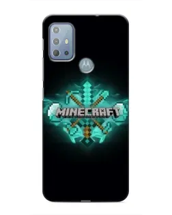 Чехол для Motorola MOTO G10 с картинкой «Minecraft Diamond лого» Чехол для Motorola MOTO G10 с картинкой «Minecraft Diamond лого»