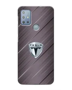 Чехол для Motorola MOTO G10 с картинкой «Металлическая текстура Tesla» Чехол для Motorola MOTO G10 с картинкой «Металлическая текстура Tesla»