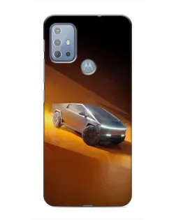 Чехол для Motorola MOTO G10 с картинкой «Cybertruck в пустыне» Чехол для Motorola MOTO G10 с картинкой «Cybertruck в пустыне»