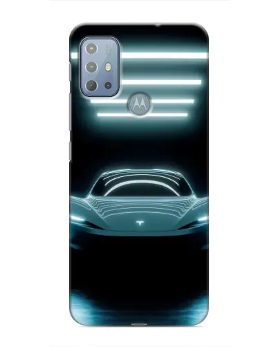 Чехол для Motorola MOTO G10 с картинкой «Tesla в неоне» Чехол для Motorola MOTO G10 с картинкой «Tesla в неоне»