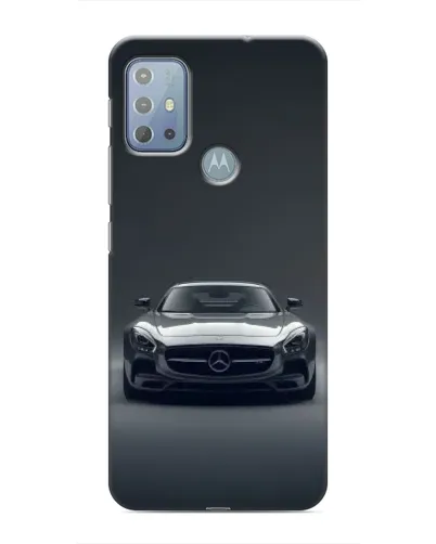 Чехол для Motorola MOTO G10 с картинкой «Mercedes на черном»