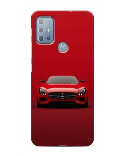 Чехол для Motorola MOTO G10 с картинкой «Красный Mercedes AMG»