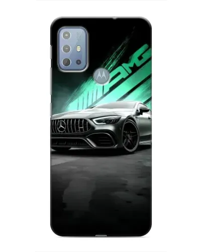Чехол для Motorola MOTO G10 с картинкой «Темный Mercedes AMG»