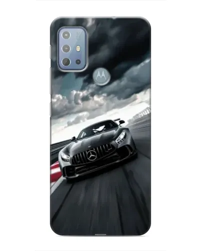 Чехол для Motorola MOTO G10 с картинкой «Гоночный Mercedes AMG»
