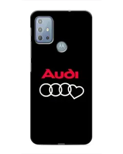 Чехол для Motorola MOTO G10 с картинкой «Логотип Audi Heart»