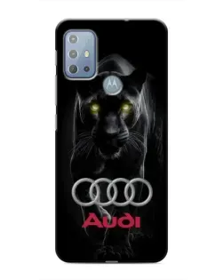 Чехол для Motorola MOTO G10 с картинкой «Пантера и Audi»