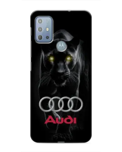 Чехол для Motorola MOTO G10 с картинкой «Пантера и Audi»