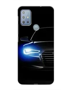 Чехол для Motorola MOTO G10 с картинкой «Неоновый взгляд Audi»