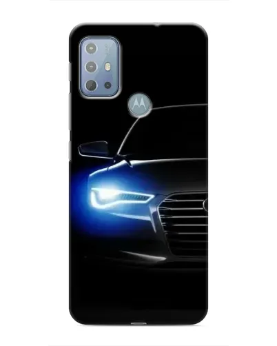 Чехол для Motorola MOTO G10 с картинкой «Неоновый взгляд Audi»