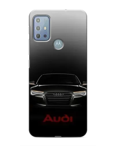 Чехол для Motorola MOTO G10 с картинкой «Audi — градиентный контур»