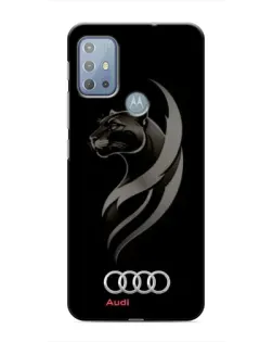 Чехол для Motorola MOTO G10 с картинкой «Графика — пантера и Audi»