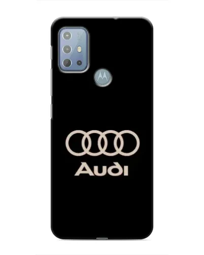 Чехол для Motorola MOTO G10 с картинкой «Audi — золотой логотип»