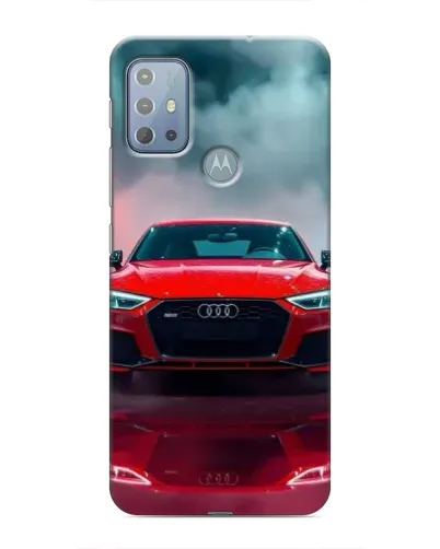 Чехол для Motorola MOTO G10 с картинкой «Audi RS — красный стиль»