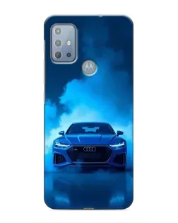 Чехол для Motorola MOTO G10 с картинкой «Audi — голубая энергия»