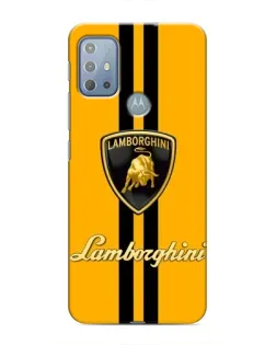 Чехол для Motorola MOTO G10 с картинкой «Lamborghini Stripe желтый»