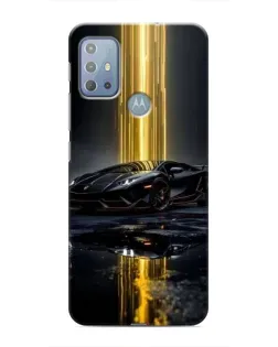 Чехол для Motorola MOTO G10 с картинкой «Ночной Lamborghini драйв»