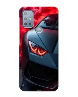 Чехол для Motorola MOTO G10 с картинкой «Lamborghini красное сияние»