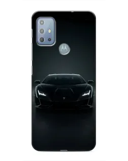 Чехол для Motorola MOTO G10 с картинкой «Черный Lamborghini Aventador»