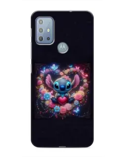 Чехол для Motorola MOTO G10 с картинкой «Stitch в цветах» Чехол для Motorola MOTO G10 с картинкой «Stitch в цветах»