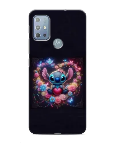 Чехол для Motorola MOTO G10 с картинкой «Stitch в цветах» Чехол для Motorola MOTO G10 с картинкой «Stitch в цветах»