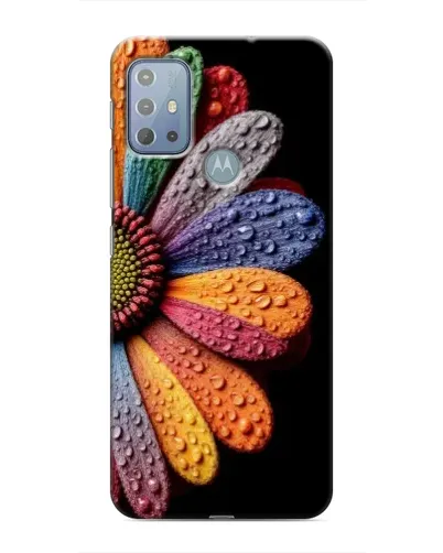 Чехол для Motorola MOTO G10 с картинкой «Радужный цветок»