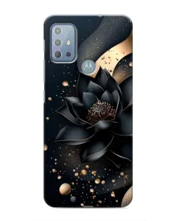 Чехол для Motorola MOTO G10 с картинкой «Черный лотос»