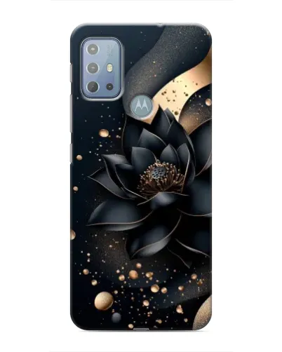 Чехол для Motorola MOTO G10 с картинкой «Черный лотос»
