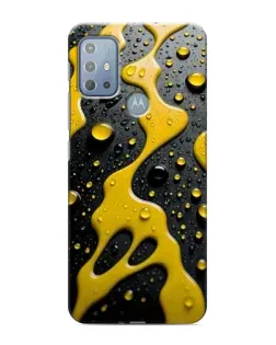 Чехол для Motorola MOTO G10 с картинкой «Жидкое желтое золото»