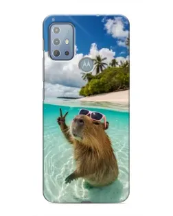 Чехол для Motorola MOTO G10 с картинкой «Капибара на море» Чехол для Motorola MOTO G10 с картинкой «Капибара на море»