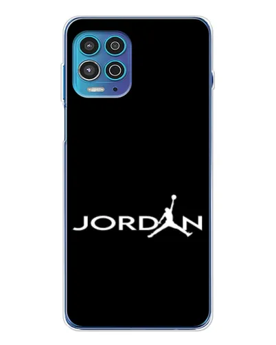 Чехол для Motorola MOTO G100 Pro с картинкой «Jordan White Logo»