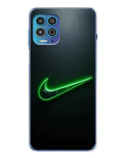 Чехол для Motorola MOTO G100 Pro с картинкой «Неоновый контур Nike» Чехол для Motorola MOTO G100 Pro с картинкой «Неоновый контур Nike»