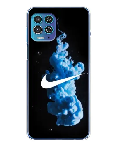 Чехол для Motorola MOTO G100 Pro с картинкой «Nike и синий дым» Чехол для Motorola MOTO G100 Pro с картинкой «Nike и синий дым»
