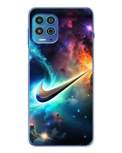 Чехол для Motorola MOTO G100 Pro с картинкой «Космический Nike Swoosh» Чехол для Motorola MOTO G100 Pro с картинкой «Космический Nike Swoosh»