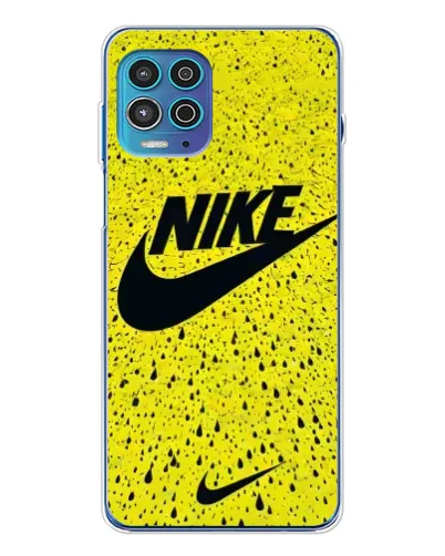 Чехол для Motorola MOTO G100 Pro с картинкой «Желтый текстурный Nike» Чехол для Motorola MOTO G100 Pro с картинкой «Желтый текстурный Nike»