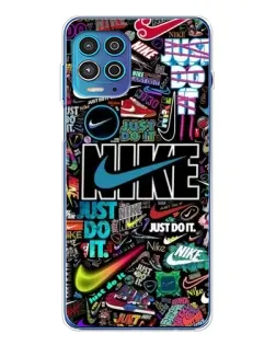 Чехол для Motorola MOTO G100 Pro с картинкой «Яркий коллаж Nike»