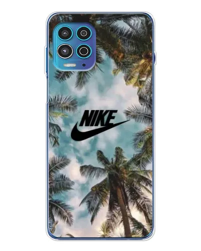 Чехол для Motorola MOTO G100 Pro с картинкой «Тропический принт Nike» Чехол для Motorola MOTO G100 Pro с картинкой «Тропический принт Nike»