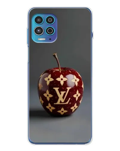 Чехол для Motorola MOTO G100 Pro с картинкой «Красное яблоко LV»