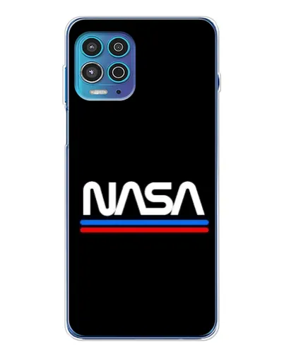 Чехол для Motorola MOTO G100 Pro с картинкой «NASA — классика Red Blue» Чехол для Motorola MOTO G100 Pro с картинкой «NASA — классика Red Blue»