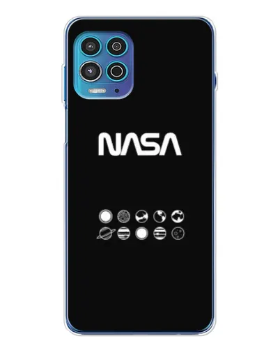 Чехол для Motorola MOTO G100 Pro с картинкой «NASA — технический принт» Чехол для Motorola MOTO G100 Pro с картинкой «NASA — технический принт»