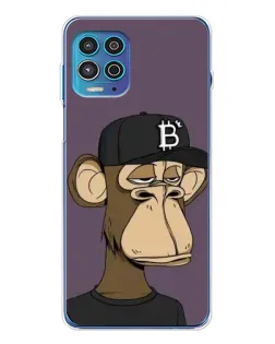Чехол для Motorola MOTO G100 Pro с картинкой «Bored Ape в кепке» Чехол для Motorola MOTO G100 Pro с картинкой «Bored Ape в кепке»