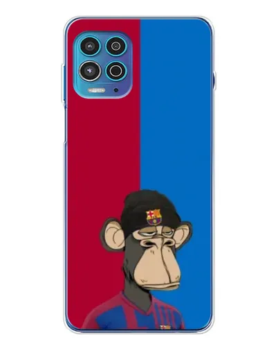 Чехол для Motorola MOTO G100 Pro с картинкой «Bored Ape — фанат Барсы» Чехол для Motorola MOTO G100 Pro с картинкой «Bored Ape — фанат Барсы»