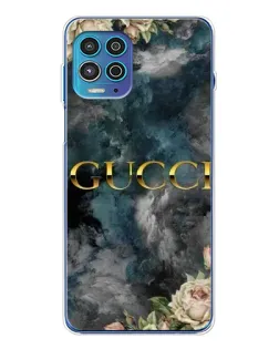 Чехол для Motorola MOTO G100 Pro с картинкой «Абстрактные цветы Gucci» Чехол для Motorola MOTO G100 Pro с картинкой «Абстрактные цветы Gucci»