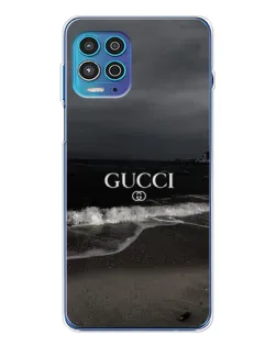 Чехол для Motorola MOTO G100 Pro с картинкой «Gucci — морской прибой» Чехол для Motorola MOTO G100 Pro с картинкой «Gucci — морской прибой»