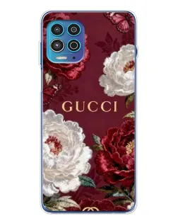 Чехол для Motorola MOTO G100 Pro с картинкой «Gucci — бордовые розы» Чехол для Motorola MOTO G100 Pro с картинкой «Gucci — бордовые розы»