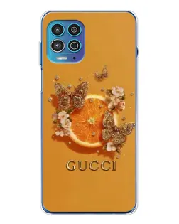 Чехол для Motorola MOTO G100 Pro с картинкой «Gucci — золотые бабочки» Чехол для Motorola MOTO G100 Pro с картинкой «Gucci — золотые бабочки»