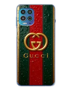 Чехол для Motorola MOTO G100 Pro с картинкой «Gucci — фирменная полоса и золото» Чехол для Motorola MOTO G100 Pro с картинкой «Gucci — фирменная полоса и золото»