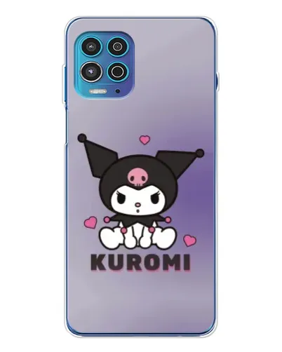Чехол для Motorola MOTO G100 Pro с картинкой «Kuromi — фиолетовый арт»