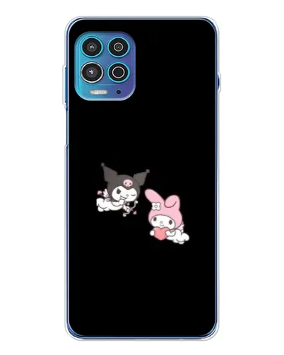 Чехол для Motorola MOTO G100 Pro с картинкой «My Melody и Kuromi»