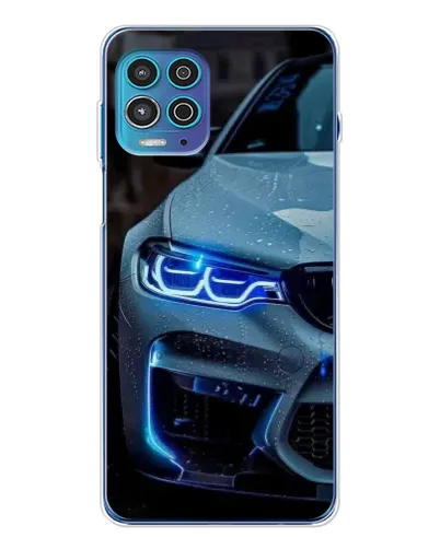 Чехол для Motorola MOTO G100 Pro с картинкой «Взгляд BMW с синими фарами»